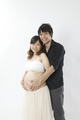 奈良県に里帰り出産　妊婦写真